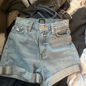 Mom high rise jean shorts, Urban Outfitters
